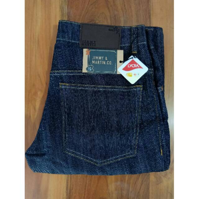 JIMMY MARTIN CELANA JEANS DENIM SLIM FIT STRECHT NAVY ORIGINAL.