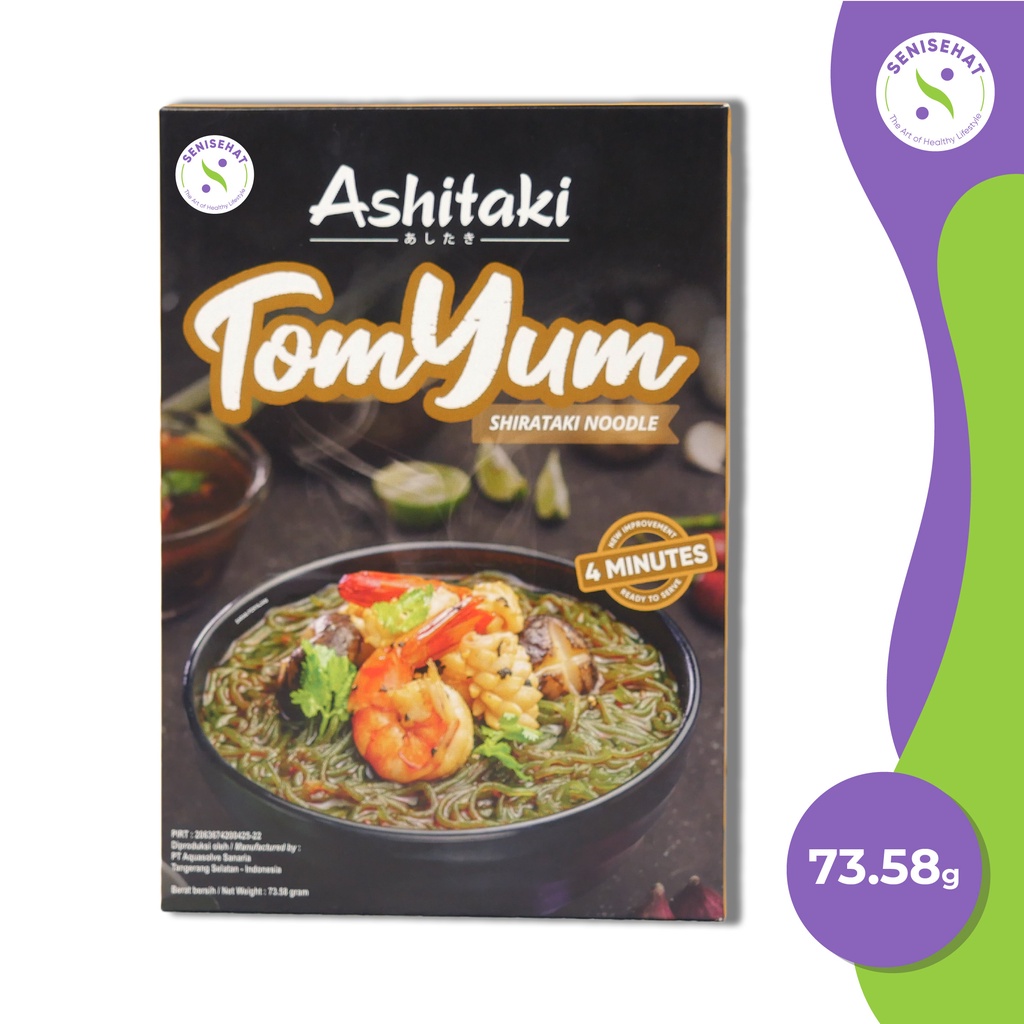 Ashitaki-Mi Kuah Tomyum 74gr-Mie Diet-Mie Tanpa Pengawet-Senisehat