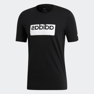  Adidas  Mirror Logo Box Graphic Tee Tee Kaos  Pakaian Pria  