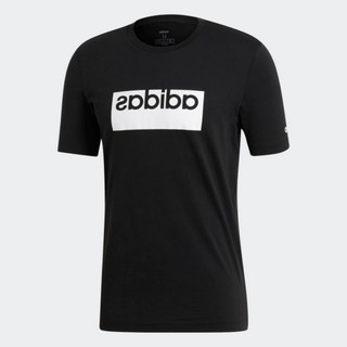  Adidas  Mirror Logo Box Graphic Tee Tee Kaos  Pakaian Pria 