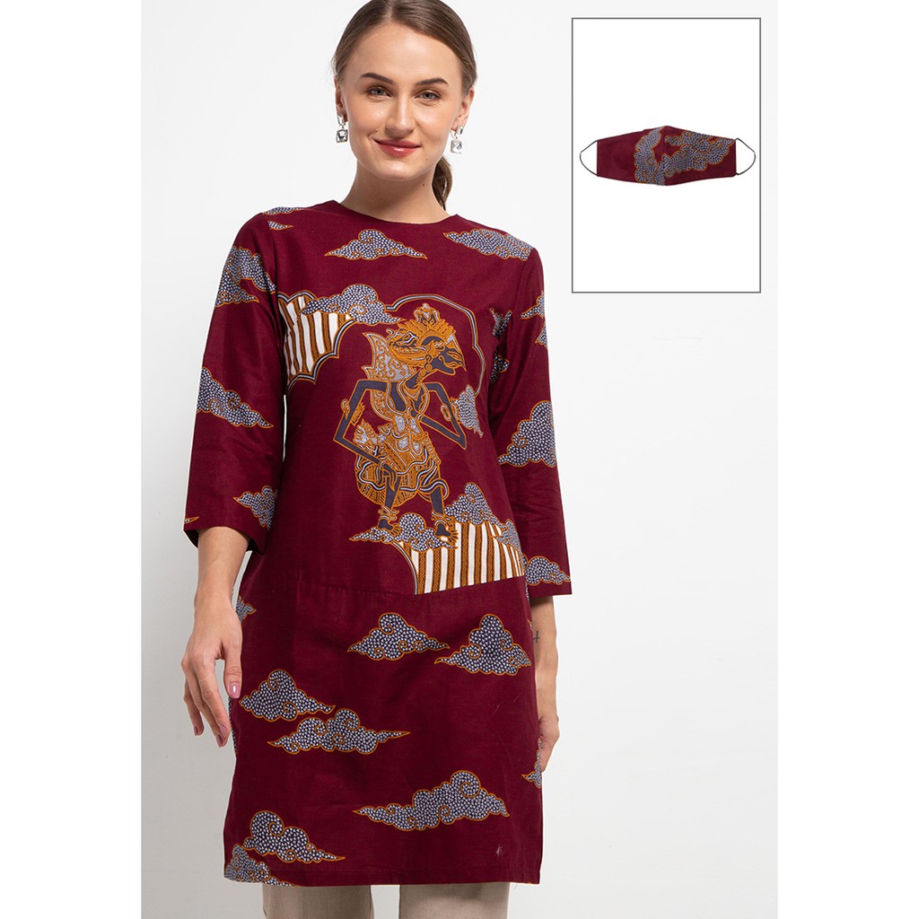 ARJUNA WEDA Dress Wanita Batik Wayang A