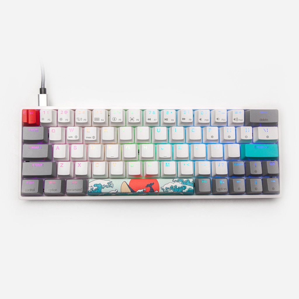 Paradox Gaming Ghost GH64 PBT Sea&amp;Sun Story - Mechanical Keyboard