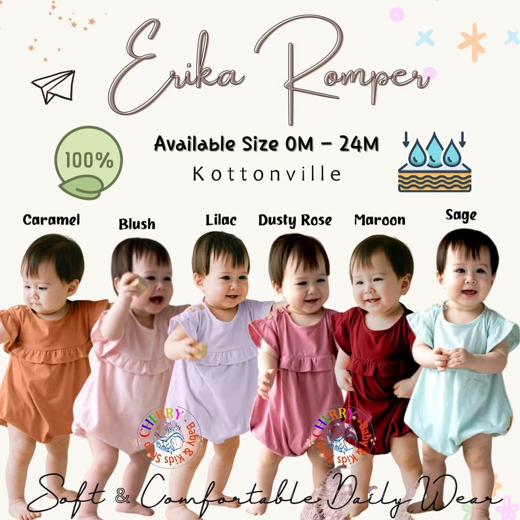 Kottonville Takoyakids Essentials Erika Romper 0-24 M CBKS