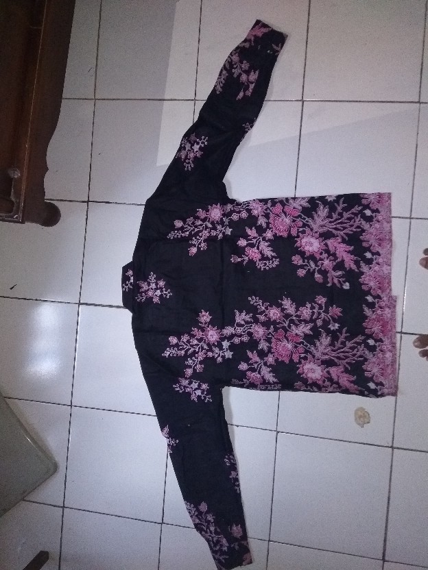 Batik Couple Keluarga Sania Ruffle Ori Ndoro Jowi Dnt Motif Cibulan Merah