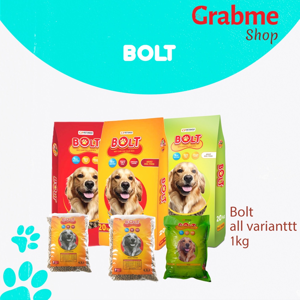 Makanan Anjing kering Bolt DOG All Variant 1 kg