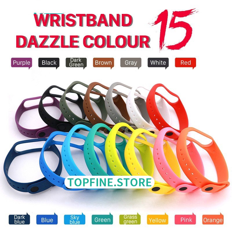 Tali✅Silicone Strap For MiBand Mi 4/5/6 Xiaomi Smartband Bracelet Tali