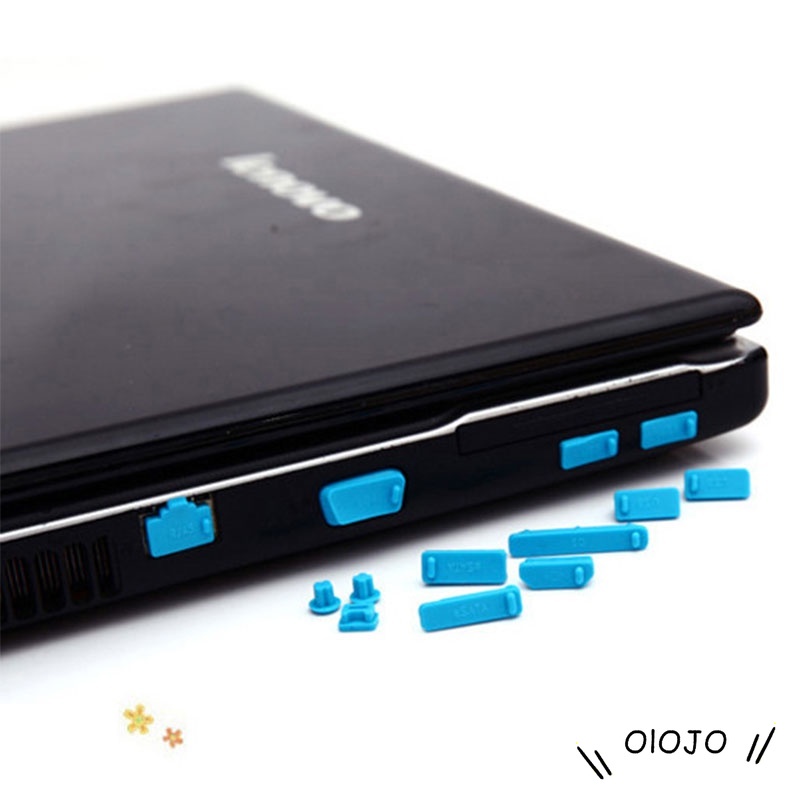 13pcs/set Silikon Elastis Anti Debu Pelindung Port Laptop Notebook Komputer - ol-6