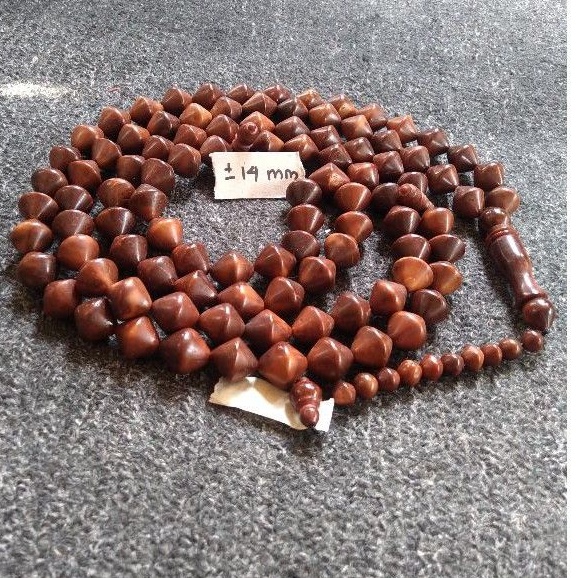 tasbih kokka wajik / gula aren jumbo  ± 14 mm ( 14mm ) 99 butir