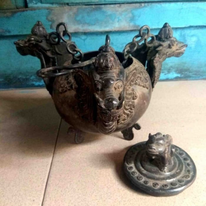 Pajangan Teko Guci Kepala Naga Antik Model Kuno