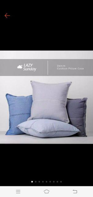 Bantal Kursi & Sarung Bantal Kursi Sofa Denim Lazy Sunday