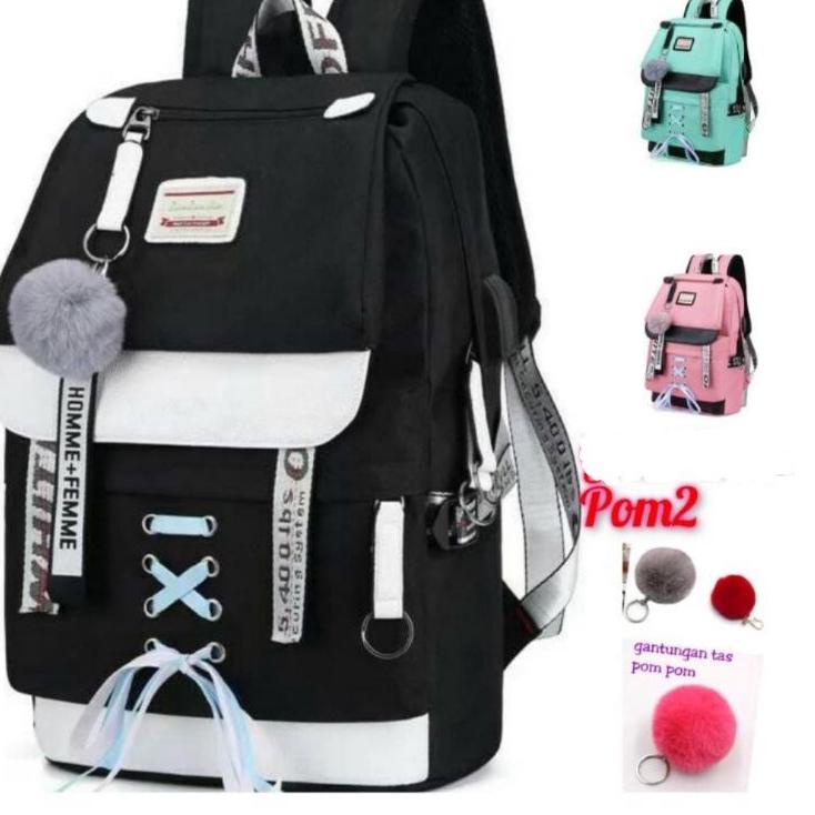 Terbagus.. PjTas Sekolah Usb untuk Anak Perempuan sekolah SMPdan  SDRansel Tas Buku Wanita 2021 Kapa