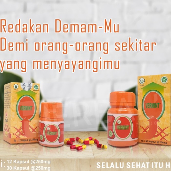 

VERMINT 12 30 OBAT CACINGAN TIFUS DEMAM FILEK FLU