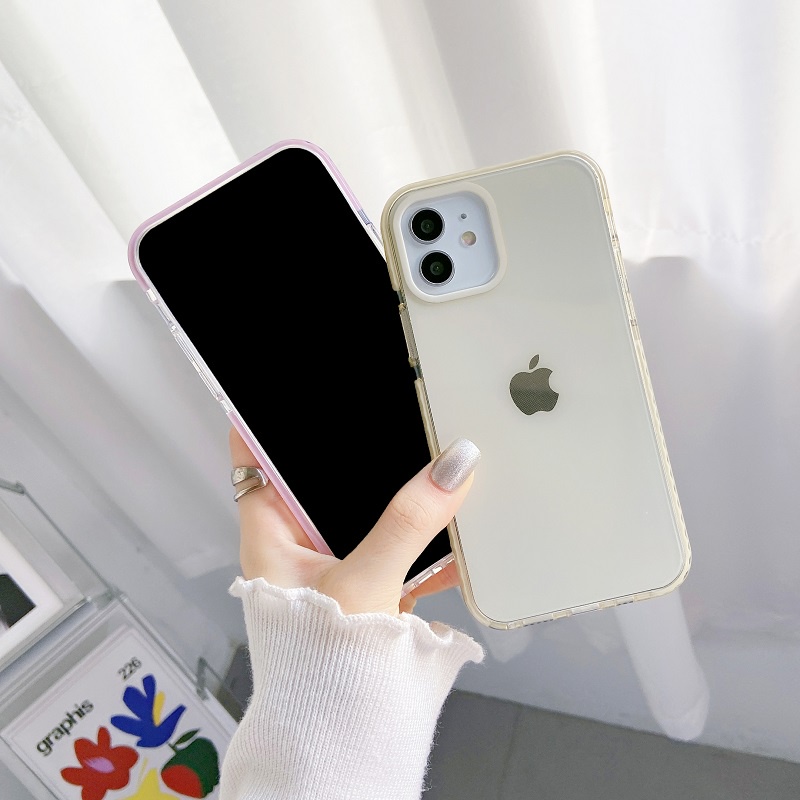 Soft Case Hp Transparan Model Simpel Untuk Iphone 13pro / Max / Xr / 11 / 12se / 7 / 8plus