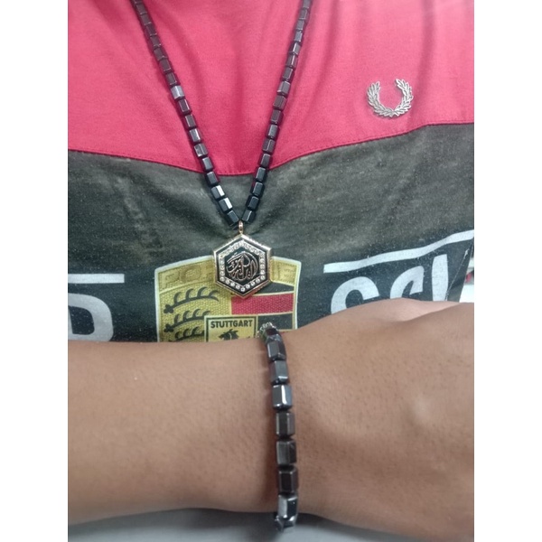 satu set kalung magnet untuk memperlancar per edaran darah//kalung kesehatan