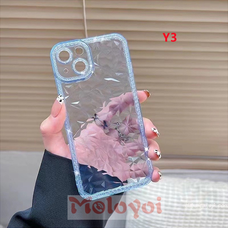 Soft Case TPU Transparan Frame Bling 3D Cover Samsung A13 A12 A73 A53 A03s A32 A52 A03 Core A23 A02s A33 A52s M12