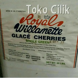 

manisan/ceri/hijau/tidak tangkai/cherry/green/kue/blackforest/buah