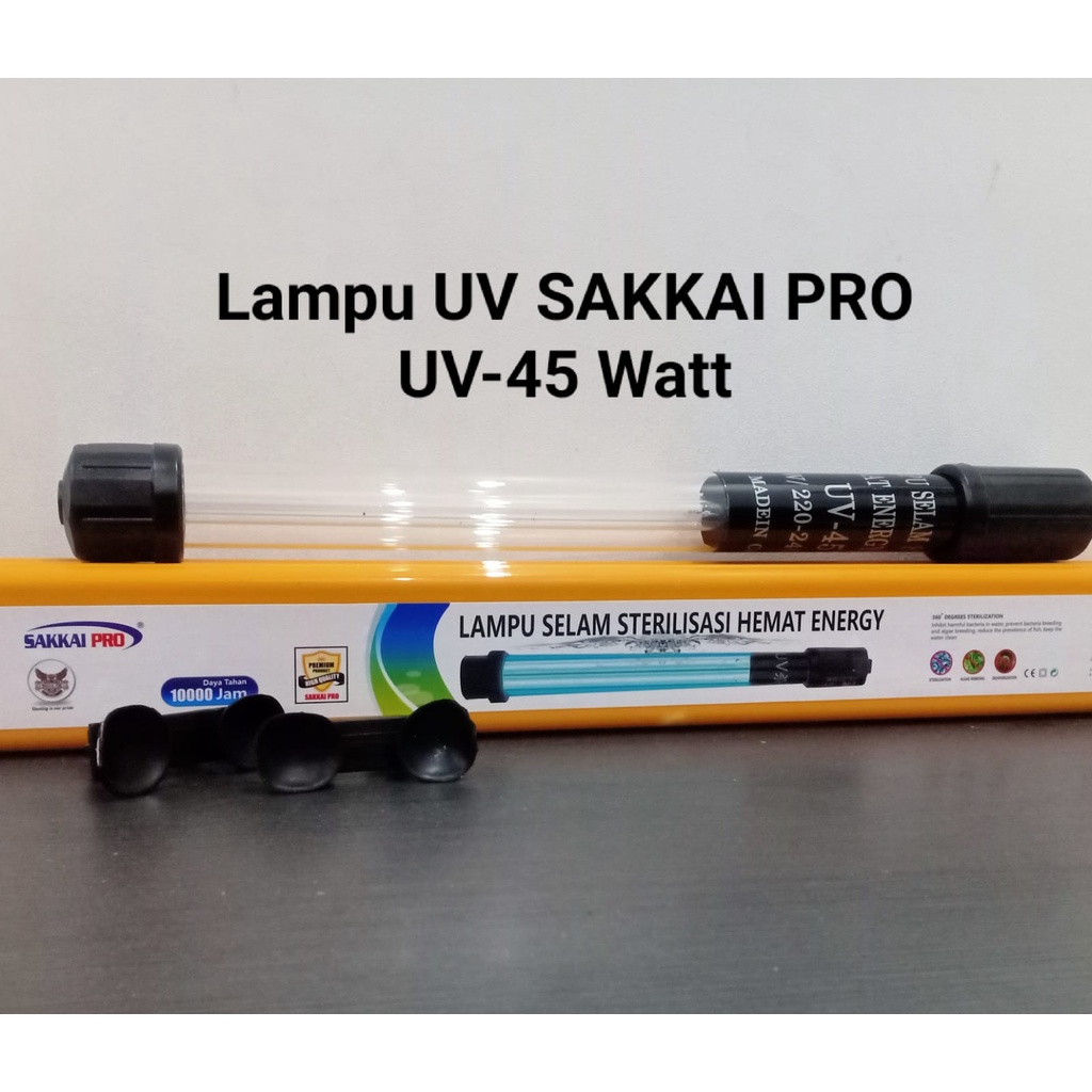 LAMPU UV STERILISASI SAKKAI PRO UV-45W / LAMPU UV AQUARIUM / LAMPU UV / LAMPU UV KOLAM KOI / LAMPU U