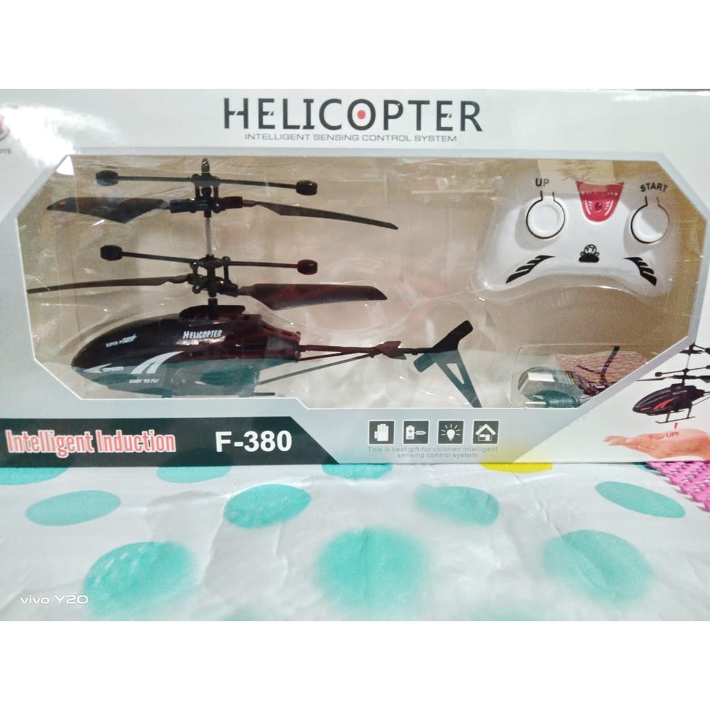 RC Helicopter Remote Control &amp; Sensor Tangan Intelligent Mainan Anak Remot Kontrol