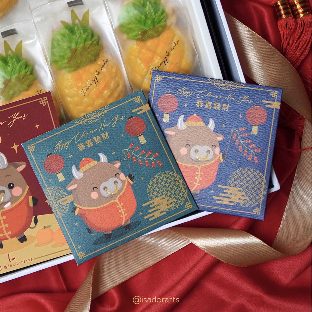 

10pcs Angpao Imlek 2021 Kerbau Ox / Hong Bao / Angpau / Amplop Uang - Mini