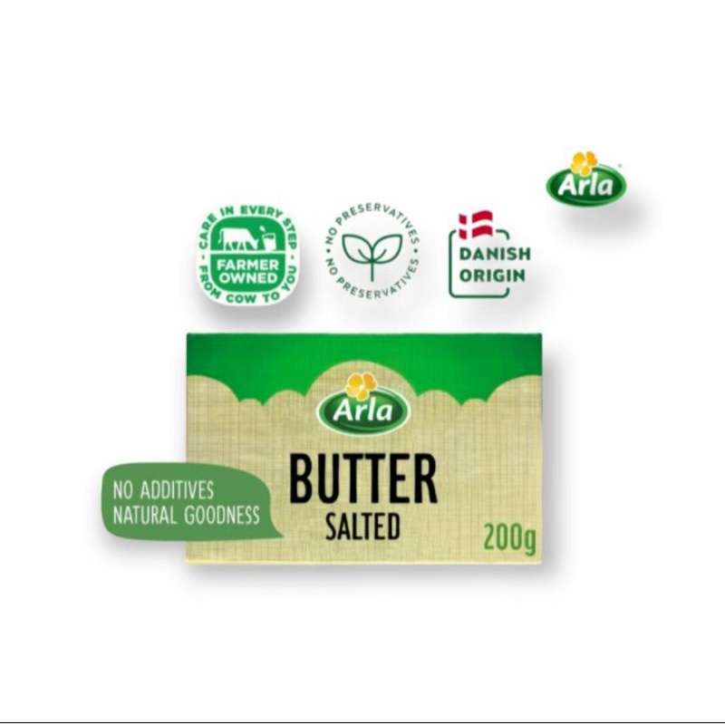 

Arla Danish Butter Salted 200gr | Buter Arla Salted 200 gram