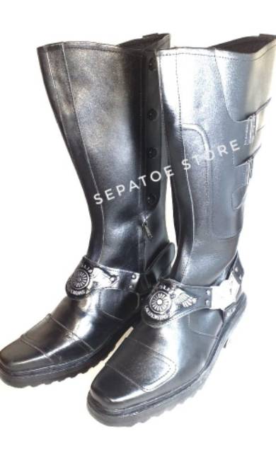 SEPATU TUNGGANG KULIT GESPER P. 02 DOFF | SEPATU TUNGGANG LANTAS | POLANTAS | DISHUB | KULIT