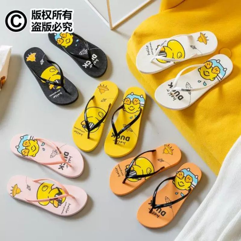 Sandal Jepit Wanita hello duck | sandal jepit perempuan