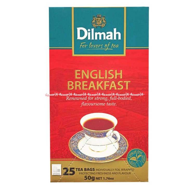 Dilmah English Breakfast Tea Breakfast Sarapan Pagi Bag Teh Inggris Dilmah Merah 50gr