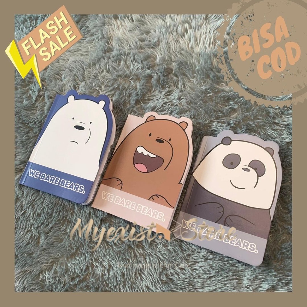 

Buku Tulis a6 WE BARE BEARS WBB we bare bear NOTEBOOK journal jurnal diary kecil mini tulisan BOOK-IVN193