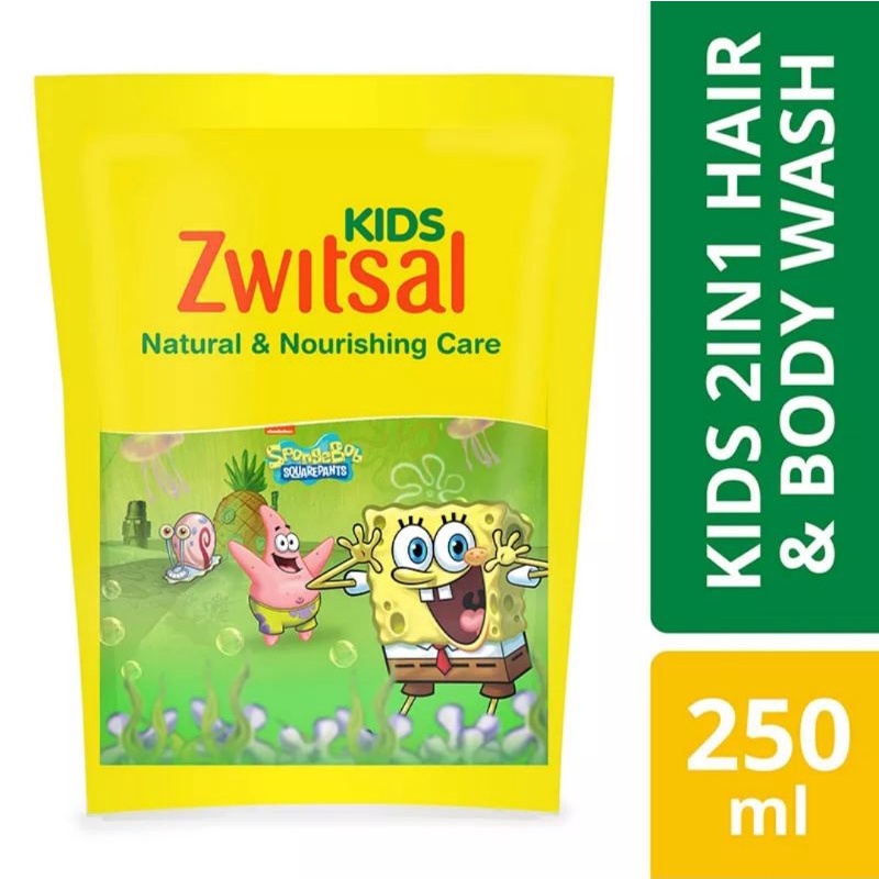 Zwitsal Kids Bubble Bath Beauty / Active 250ml Refill Pouch