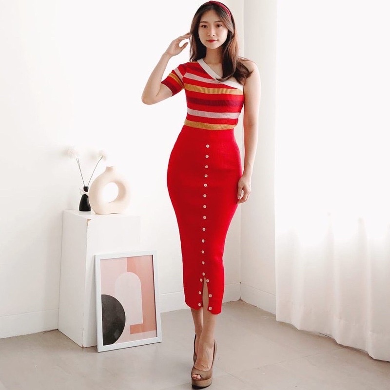 SETELAN MELITA KNIT TWO PCS A134 BC