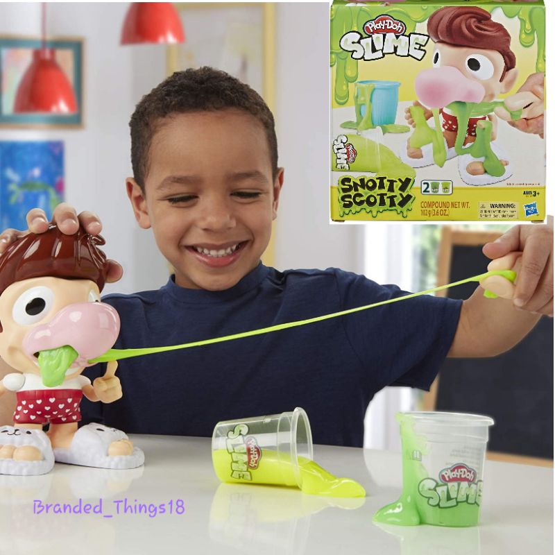 PlayDoh Slime Snotty Scoots Playset Original Play Doh Slime Green Asli Hasbro Mainan Anak Plastisin