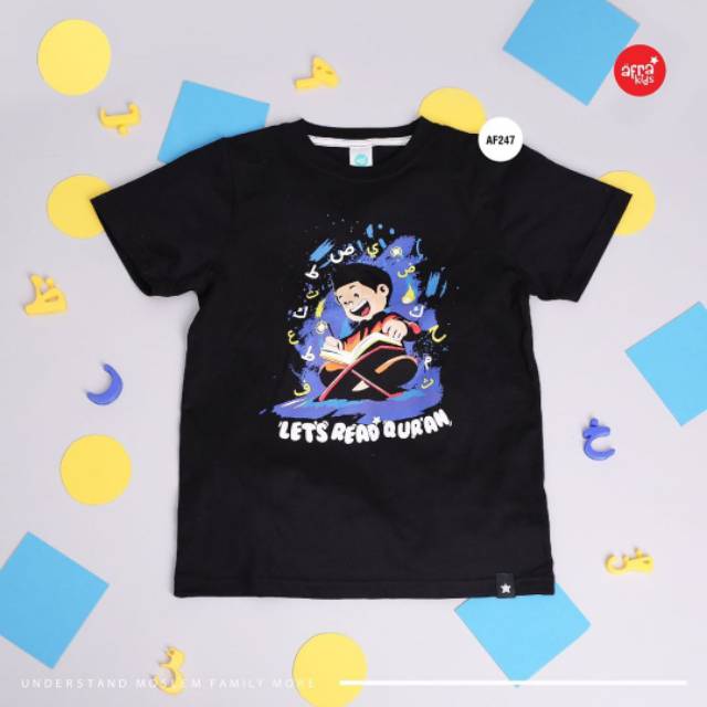 Kaos Anak Murah - Kaos anak Muslim Afrakids - LENGAN PENDEK