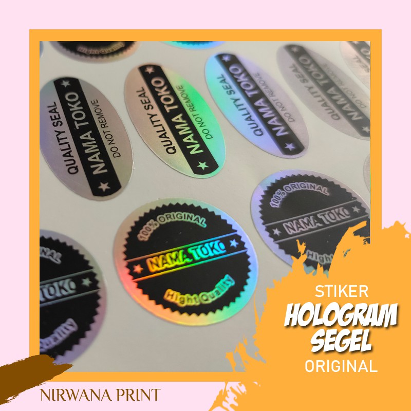 Stiker Hologram Original | Stiker QC PASS QUALITY SEAL MURAH BISA PAKAI NAMA TOKO