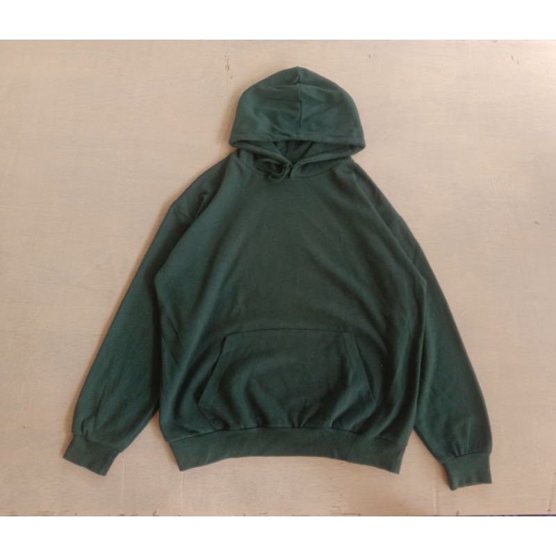 Hoodie Basic Awesome Apparel Ijo Botol Original