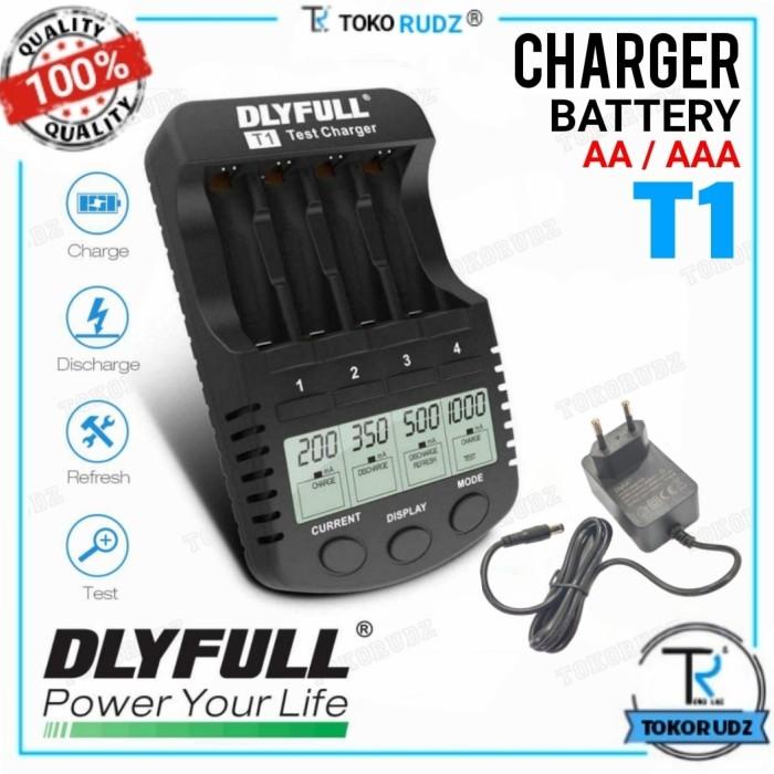Charger Baterai AA AAA Chas Discharge Test Refresh DLYFULL T1 Original