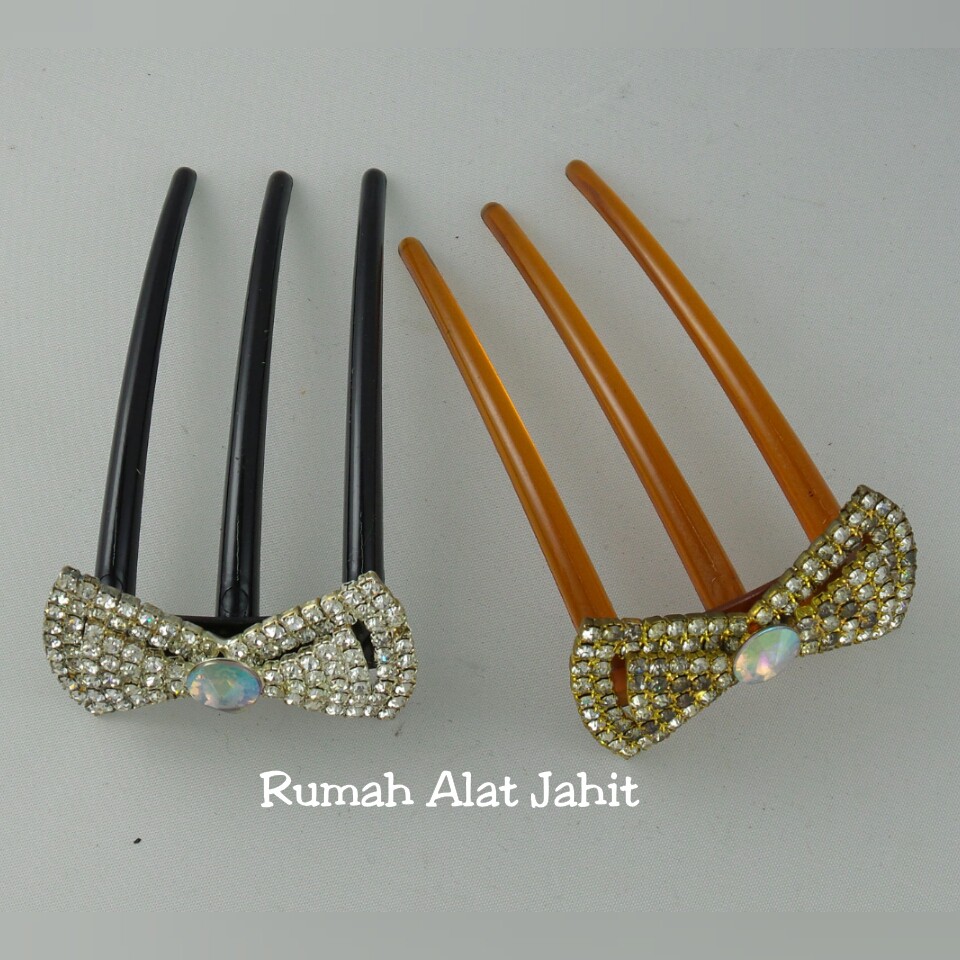 Jepit Rambut / Aksesoris Tusuk Konde Model Pita 8cm