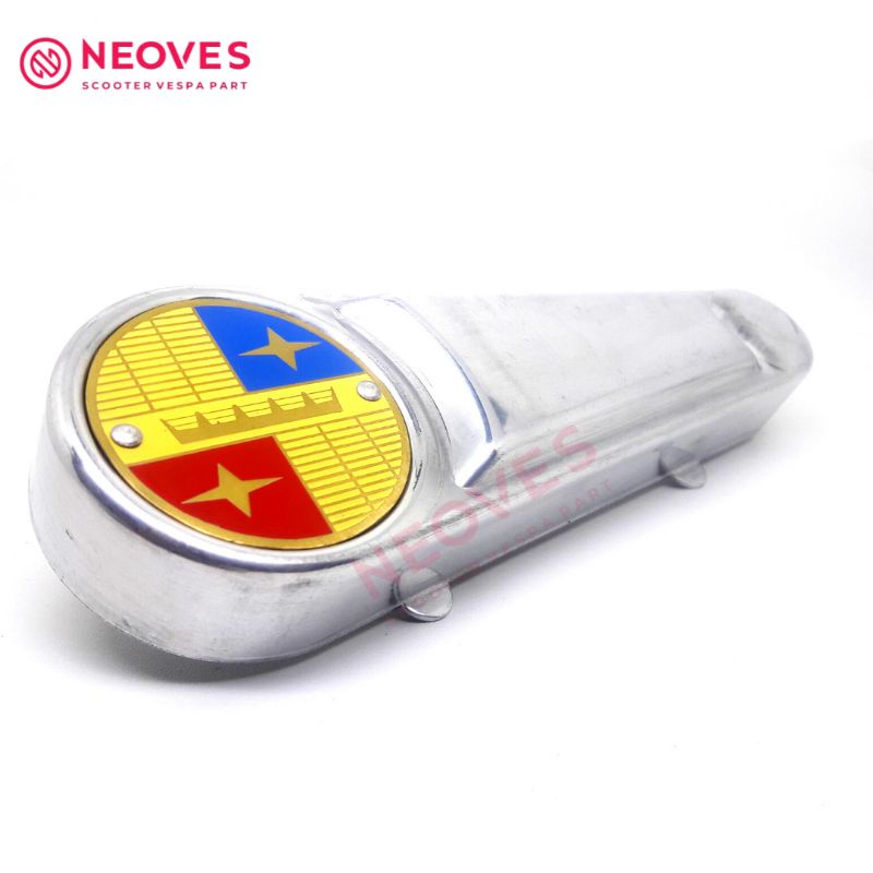 cover fork vespa sprint super vbb aluminium logo crown tutup pork