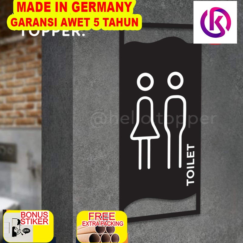 

Terlaris Sign Label Akrilik Toilet Restroom | Toilet Sign Door Acrylic