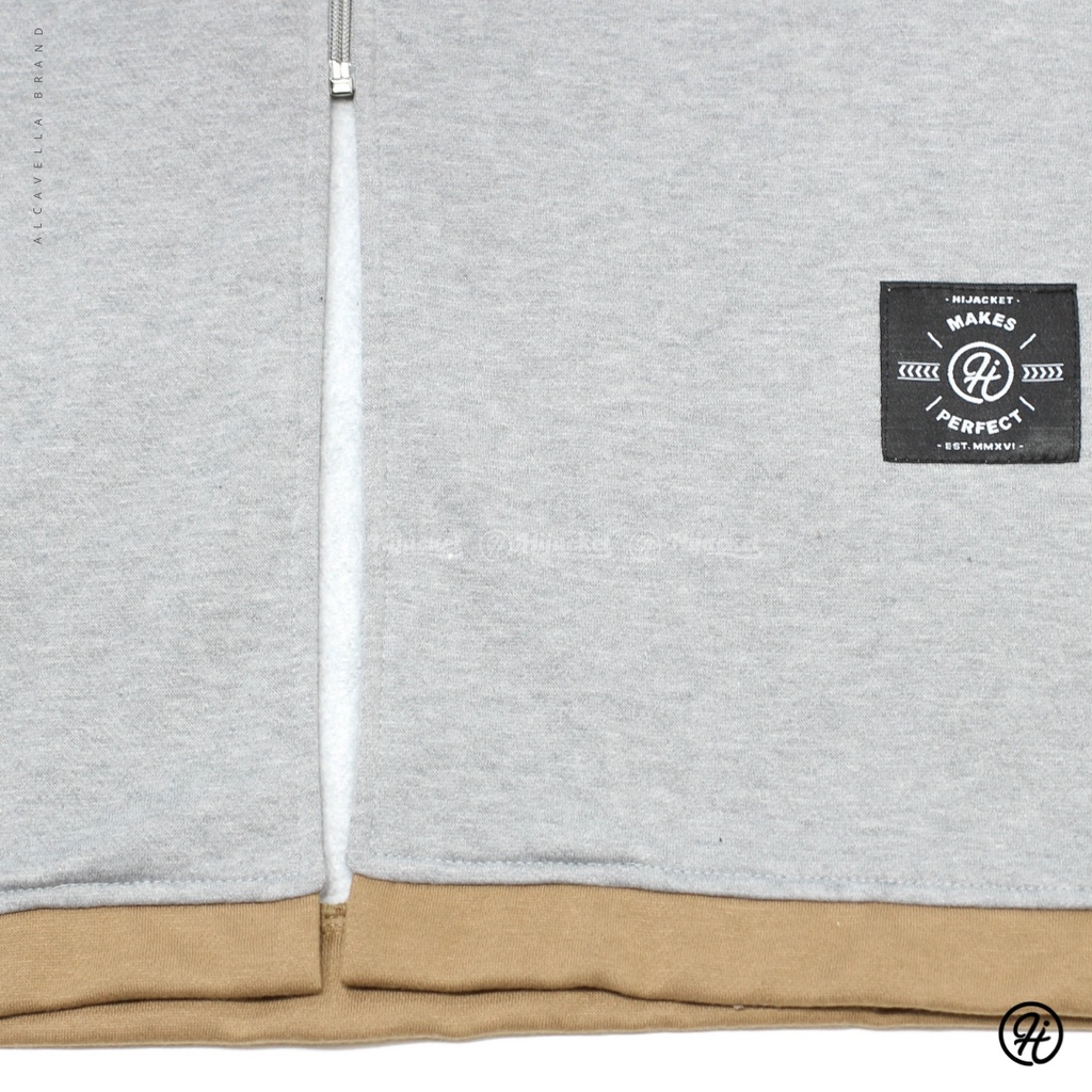 Hijacket® Vahira Grey Oringal Guaranteed Jaket Muslimah HIjaber Free Goodiebag Bisa COD-7