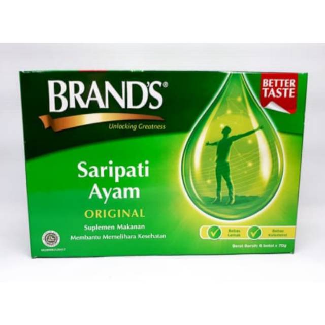 

Brand's Essence of Chicken 6x70ml / Brands Sari Pati Ayam 6x70ml