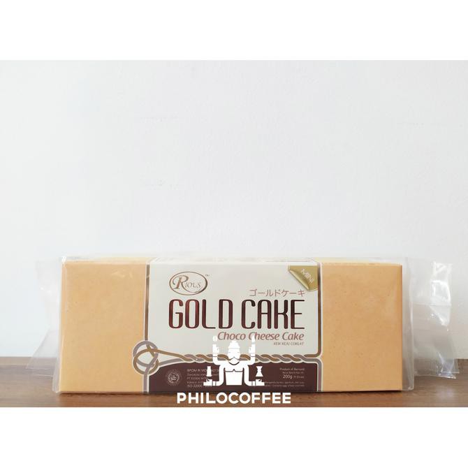 

Terlaris! Rious Gold Cake Choco Cheese Mini 200Gr | Cheese Cake