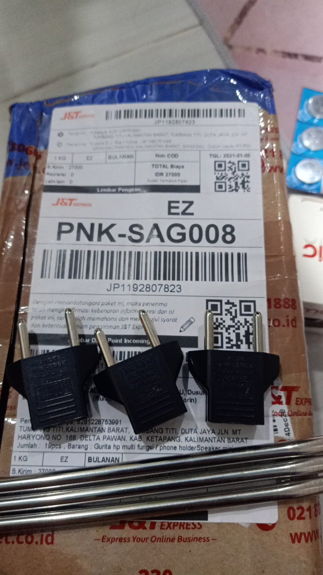 Over Steker / Sambungan Kepala Colokan Pipih