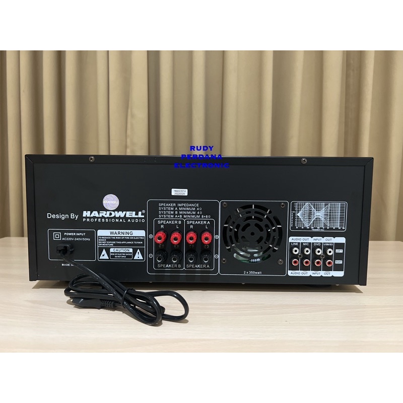 AMPLIFIER POWER AUDIO KARAOKE BLUETOOTH 750 WATT HARDWELL RV-3000