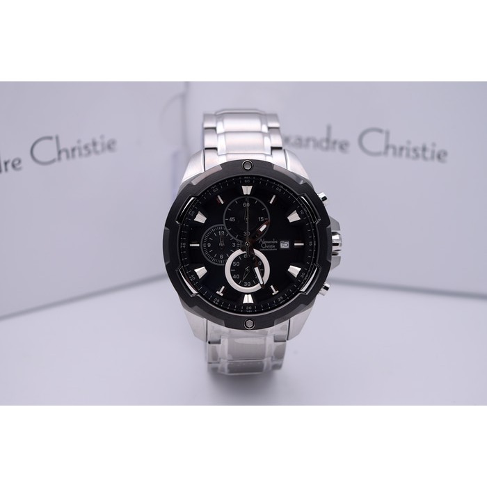 ALEXANDRE CHRISTIE WATCH AC 6305 PRIA SILVER BLACK