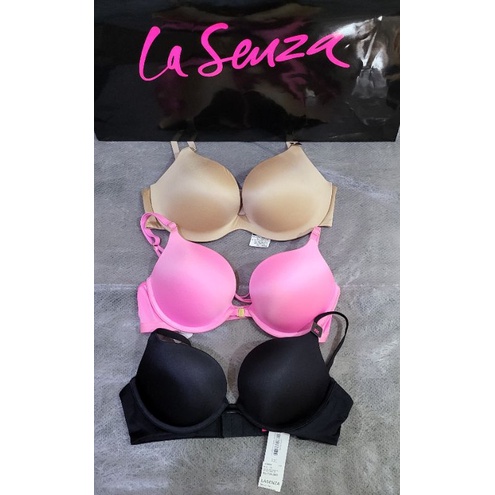 Bra La Senza 32C BH Lasenza PUSH UP Bra Gel black pink Busa Tebal 32 C