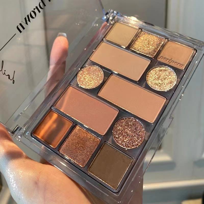 OROUND BROWN/EYESHADOW PALETTE 12 COLORS MATTE EYESHADOW PALETTE GLITTER EYE SHADOW MAKEUPNUDE
