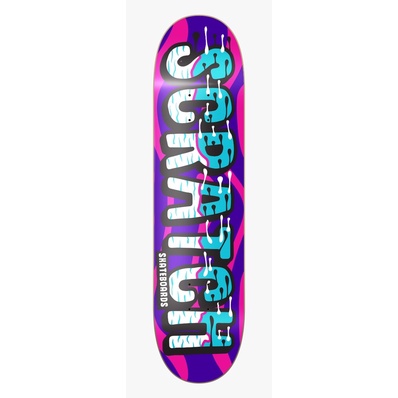 Scratch Skateboard Deck Liquid Purple & Orange
