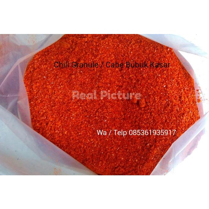 

Chili Granule 100Gram / Cabe Bubuk Kasar / Chili Flake / Cabe Kasar