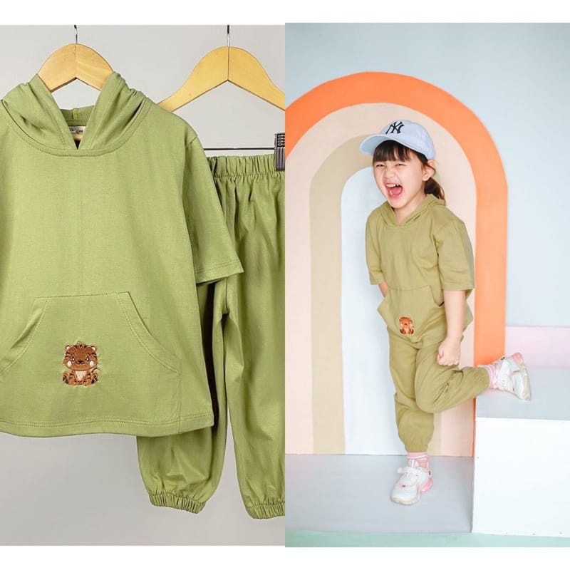 SET RAINBOW JOVANKA - Setelan Anak Perempuan 4-8 Tahun | Setelan Anak Bahan Combed 24