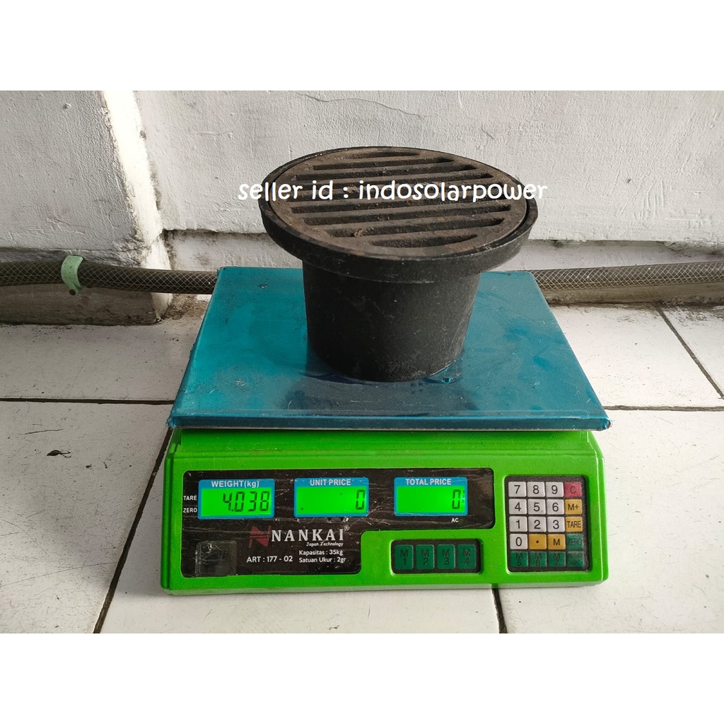 Roof drain saringan pipa air atap 5&quot; 6&quot; 5 6 in inci inch bahan iron cast ada pilihan datar atau cembung penyaring kotoran ranting phon daun di atap dak  dek
